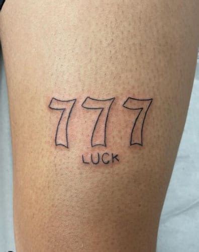 777 lottery tattoo|777 Tattoo: Symbolism & Cool Ideas .